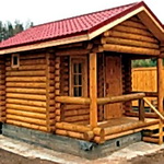 деревянные бани из бревна 150x150